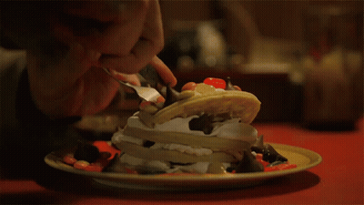 Person Cutting Taco With Candy GIF