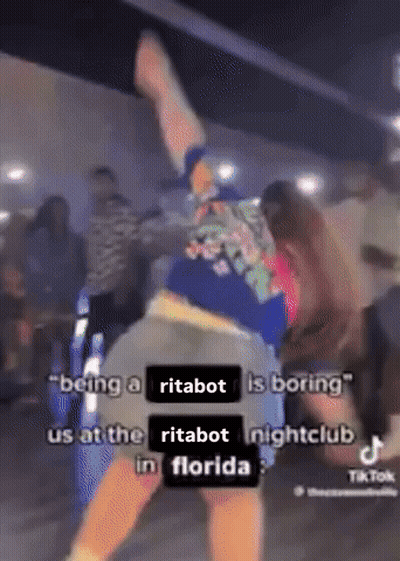 Person Dancing Being A Ritabot Is Boring GIF