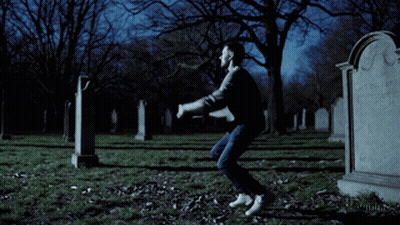 Person Dancing In Cemetery William GIF