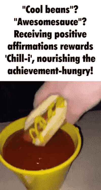 Person Dipping Hot Dog In Chili GIF