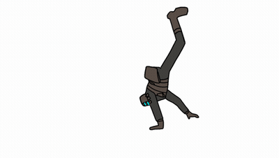 Person Doing Handstand On Back GIF
