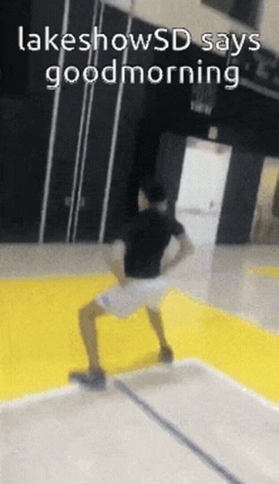 Person Doing Trick On Trampoline Saying Good Morning GIF