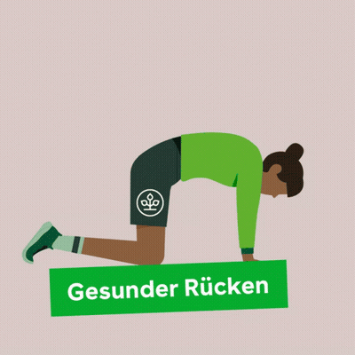 Person Doing Yoga Pose Gesunder Rücken GIF