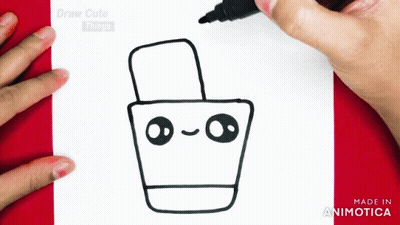 Person Drawing Basket With Face GIF