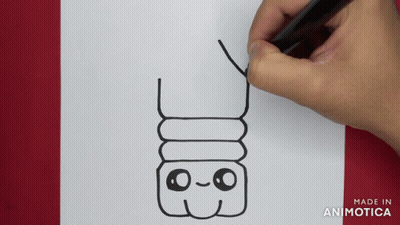 Person Drawing Cartoon Character Made In Animatica GIF