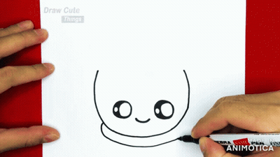 Person Drawing Cartoon Character With Marker Saying Zebra GIF