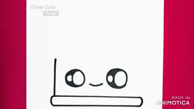 Person Drawing Cat on Paper Saying Draw Cute Things