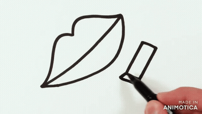 Person Drawing Circle With Marker Made In Animotica GIF