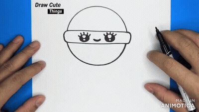 Person Drawing Ninja Draw Cute Things GIF