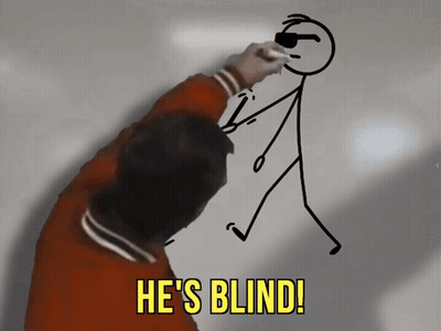 Person Drawing Stick Figure Blind GIF