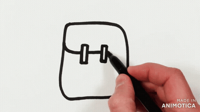 Person Drawing With Marker Made In Animotica GIF