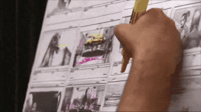 Person Drawing With Yellow Marker GIF