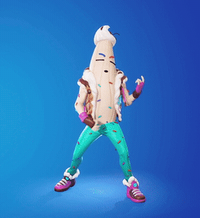 Person Dressed As Banana With Cherry GIF