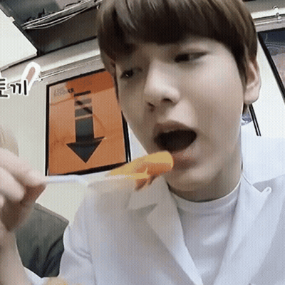 Person Eating Food With Fork GIF