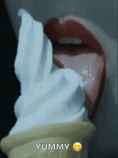 Person Eating Ice Cream Yummy GIF