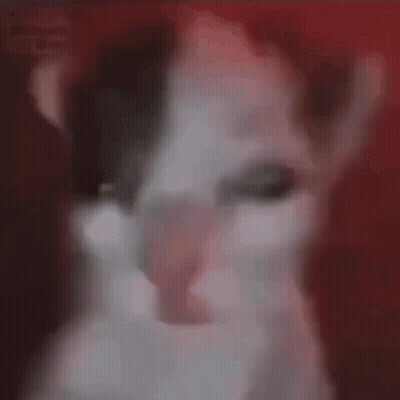 Person Face Close-Up Red Background GIF