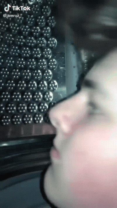 Person Face In Front Of Washing Machine TikTok GIF