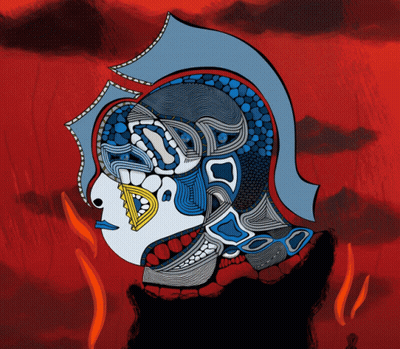 Person Face With Blue Helmet GIF