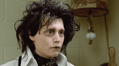 Person Face With Lamp Behind GIF