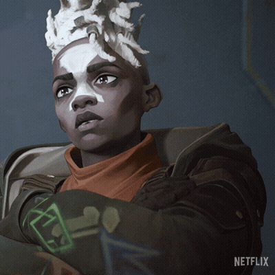 Person Face With Netflix Logo GIF