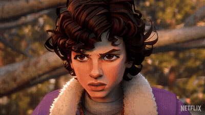 Person Face With Netflix Logo Background GIF