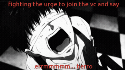 Person Fighting Urge To Join VC Errmmm Herro GIF