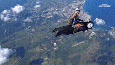 Person Flying Awesome GIF