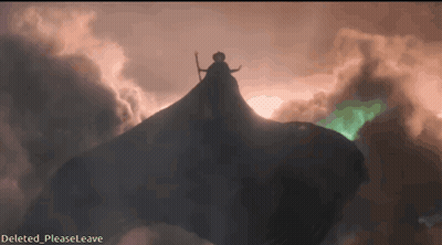 Person Flying With Deleted Please Leave GIF