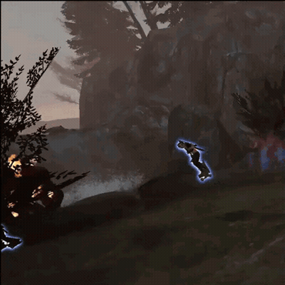 Person Flying With Flames GIF