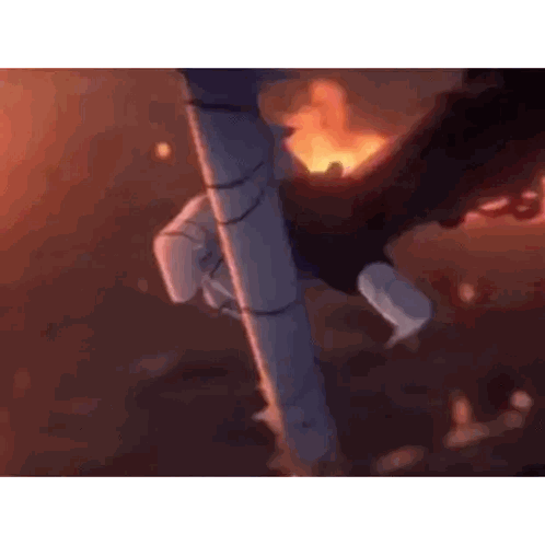 Person Flying With Sword In Video Game Sticker