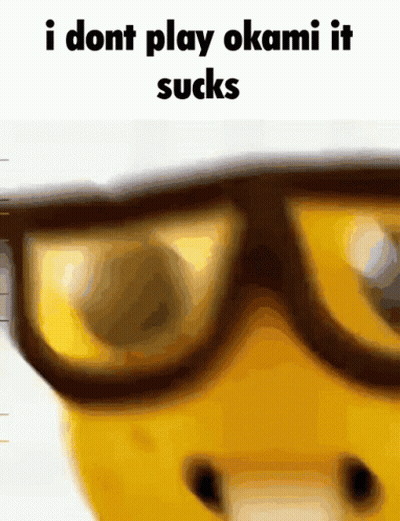 Person Glasses I Dont Play Okami It Sucks GIF