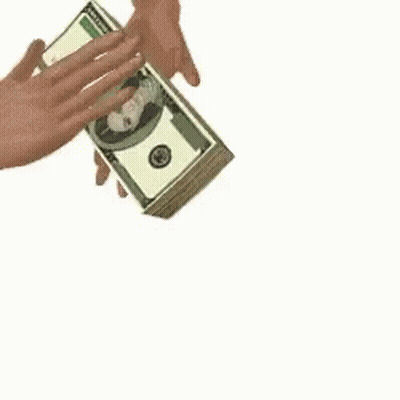 Person Handing Stack Of Money GIF