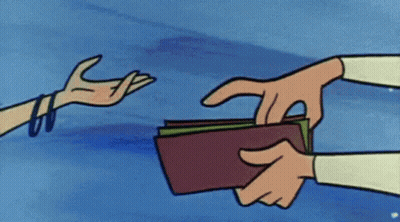 Person Handing Wallet With Money GIF