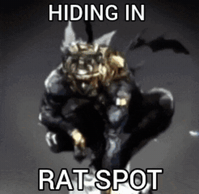 Person Hiding in Rat Spot Meme