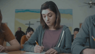 Person Highlighting Graceful With Pencil GIF