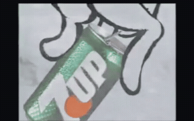 Person Holding 7 Up Can GIF