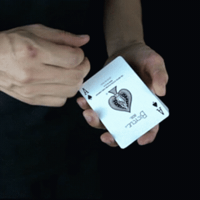 Person Holding Ace Of Spades GIF