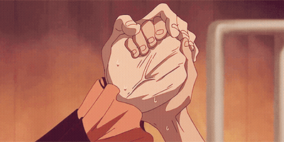 Person Holding Another's Hand Cartoon GIF