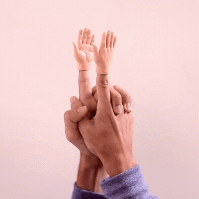 Person Holding Baby's Hand GIF
