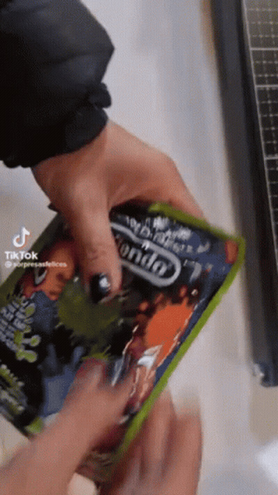Person Holding Bag Of Nintendo Cards GIF