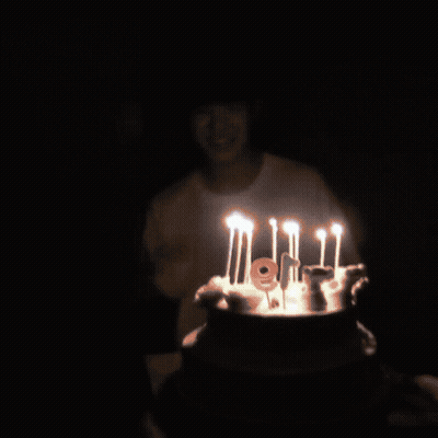 Person Holding Birthday Cake Saying I Love You GIF