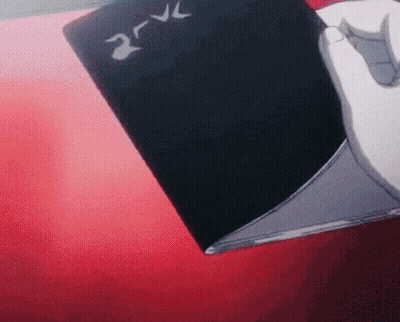 Person Holding Black Devil Book GIF