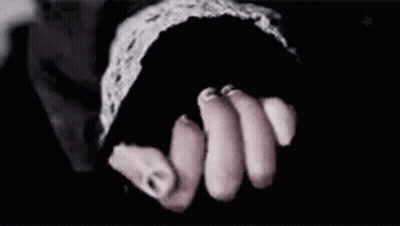 Person Holding Blue Ball With Butterfly GIF