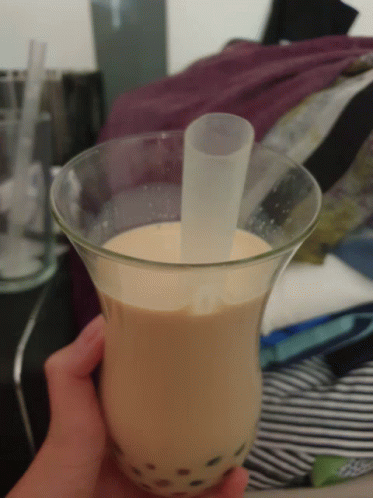 Person Holding Bubble Tea GIF