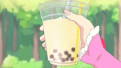 Person Holding Bubble Tea GIF