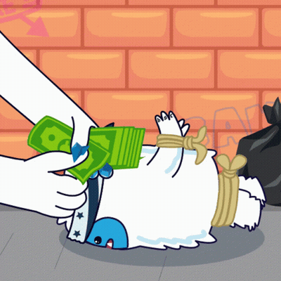 Person Holding Bunch Of Money GIF