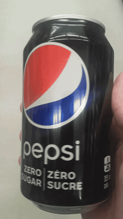 Person Holding Can Of Pepsi Zero Sugar GIF