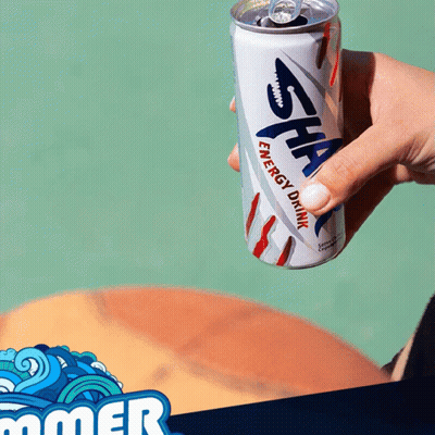 Person Holding Can Of Sha Energy Drink GIF