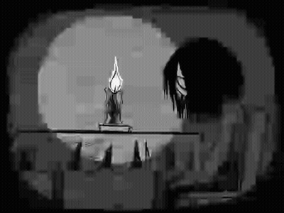 Person Holding Candle Drawing GIF