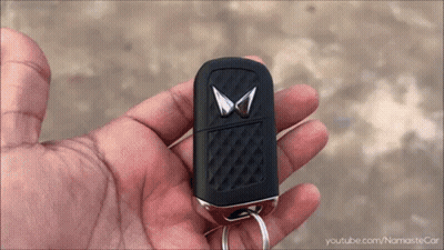 Person Holding Car Key With YouTube Namastecar GIF